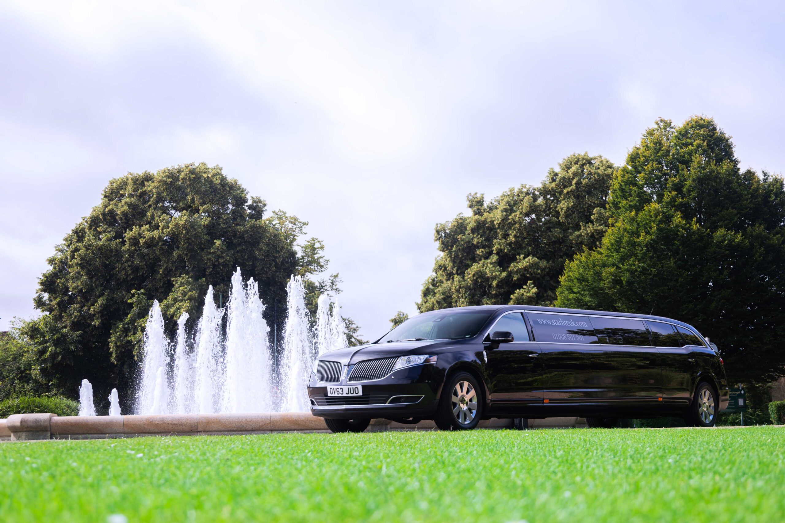 Starlite limousine outside a premium venue