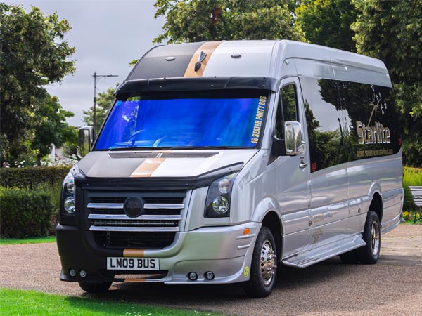 Starlite party bus for group celebrations